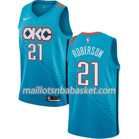 Maillot Homme Oklahoma City Thunder Andre Roberson 21 2018-19 Nike City Edition Bleu Swingman
